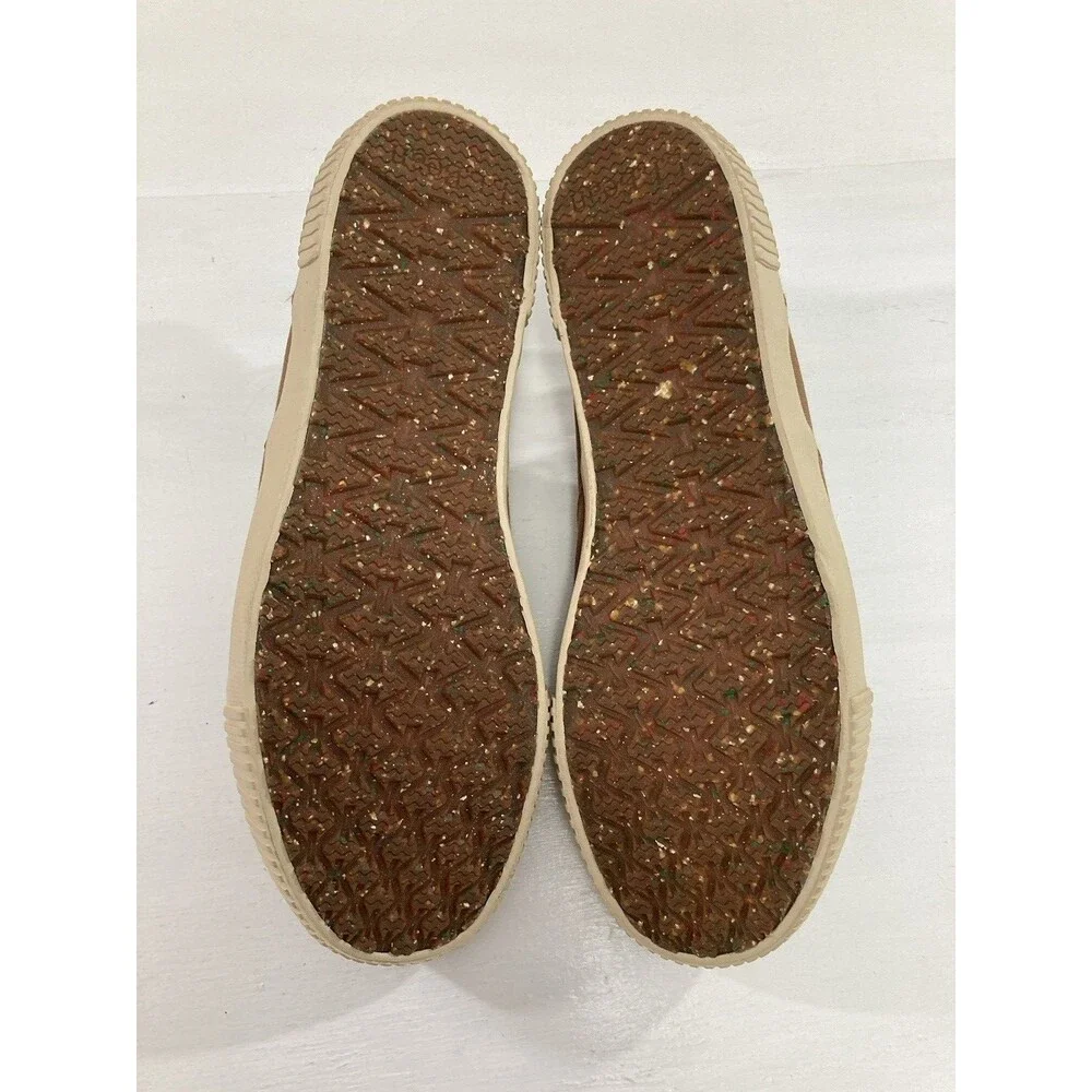 Flaw LL Bean Boat Shoes Men’s 13M Brown Canvas Lace-Up Casual Eco Sneakers - Picture 10 of 11